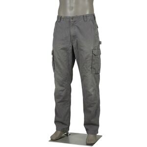 Carhartt Force Mens 40x32 Relaxed Fit Cargo Pants Gray Ripstop Work 101148-039